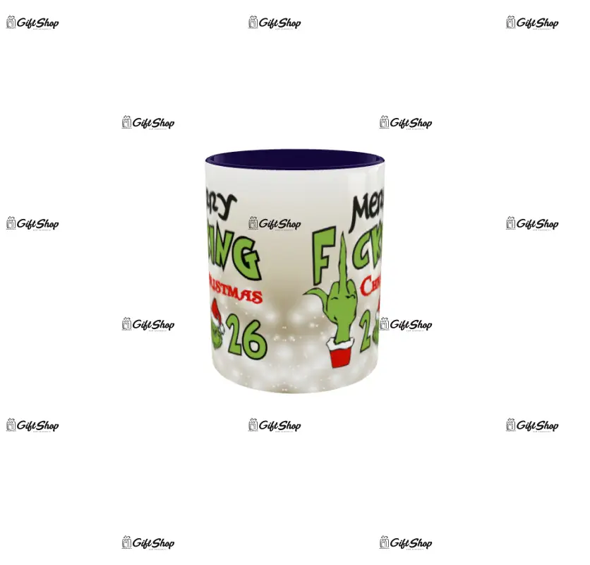 Merry f_ucking christmas ( anul curent ), cana din ceramica, 330ml, model cgs1803